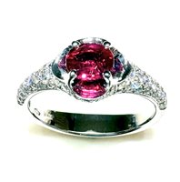 Anneau Ititoli Femme Diamond XL in Or blanc Rubino 0.73 Ct AS0982#BLRL - AS0982#BLRL
